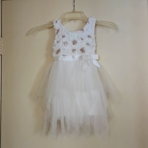 Pink & Violet Girls Dress White Size 3T